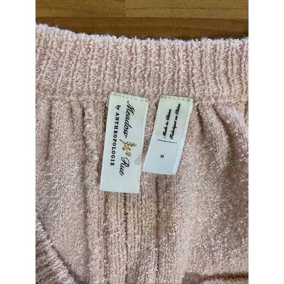 Meadow Rue Anthropologie Pale Pink Boucle Jumper Pullover Sweater Size Small - Picture 9 of 13